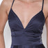 VESTIDO ALCINHA COM DECOTE FENDA LISO VESTIDO DE FESTA PETRA FINA